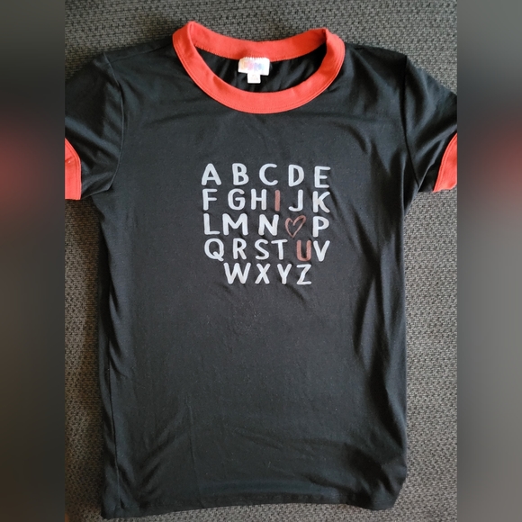 LuLaRoe Tops - Lularoe Size XS , Alphabet  T-shirt  !